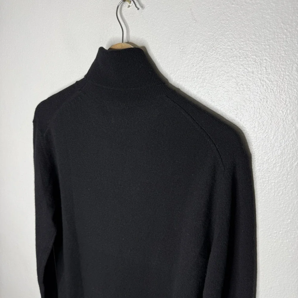 Mossimo Dutti Black Wool Cashmere Turtleneck‎ Sweater Womens Medium Minimalist